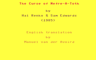 The Curse of Nefre-A-Toth