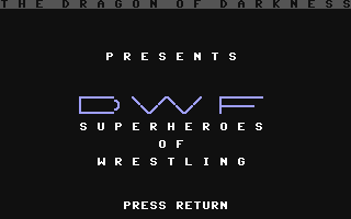 DWF Superheroes of Wrestling
