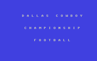 Dallas Cowboy Championship Football