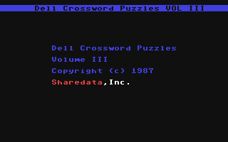 Dell Crossword Puzzles - Volume III