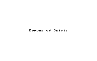 Demons of Osiris