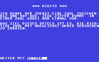 Digits (German)