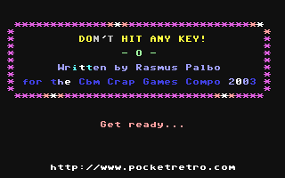 Don't Hit Any Key!