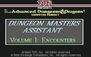 Dungeon Masters Assistant - Volume I