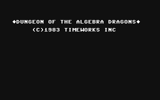 Dungeon of the Algebra Dragons