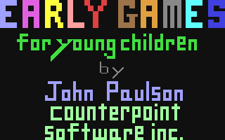 Early Games - For Young Children