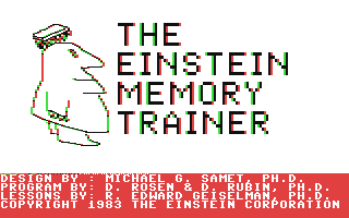 The Einstein Memory Trainer