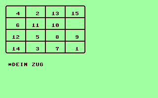 Fifteen Puzzle (German)