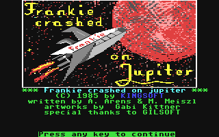 Frankie Crashed on Jupiter