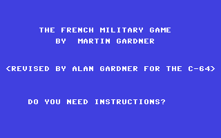 French Military Game