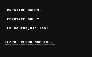 French Numbers
