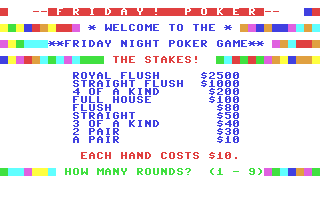 Friday! Poker