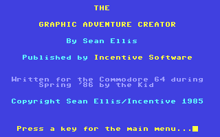 GAC - The Graphic Adventure Creator