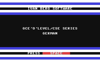 GCE'O'Level - German