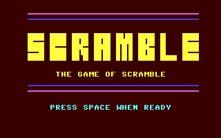 The Game of Scramble