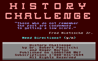 History Challenge