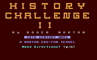 History Challenge II