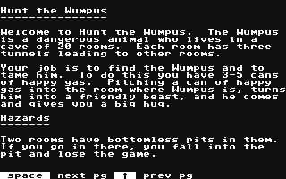 Hunt the Wumpus v2