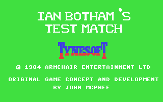 Ian Bothham's Test Match