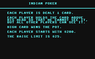 Indian Poker (English)