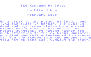 The Kingdom of Craal