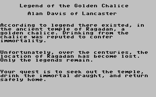 Legend of the Golden Chalice