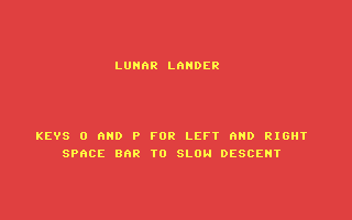 Lunar Lander v7