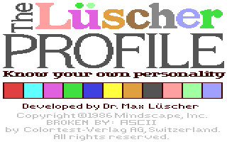 The Luescher Profile