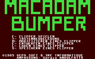 Macadam Bumper (German)