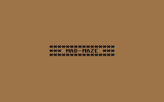 Mad Maze