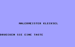 Malermeister Klecksel