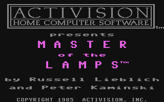 Master of the Lamps (Disk version)