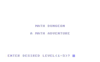 Math Dungeon