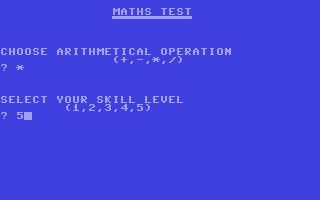 Maths Test v2