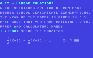 Maths Tutorial Series - Algebra - Linear Equations