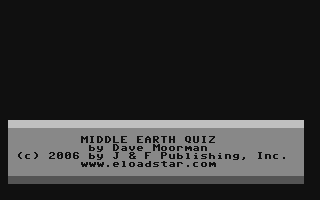 Middle Earth Quiz v2