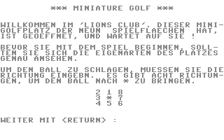 Miniature Golf v4
