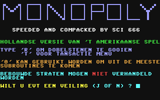 Monopoly CBM-64 (Dutch)