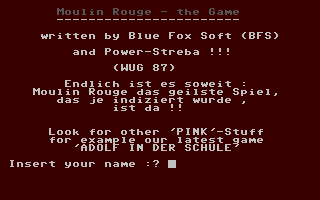 Moulin Rouge - The Game