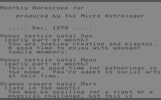 The Micro Astrologer