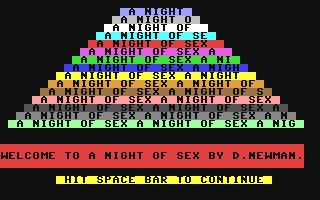 A Night of Sex