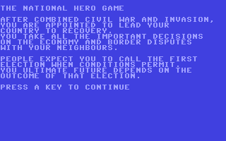 The National Hero Game