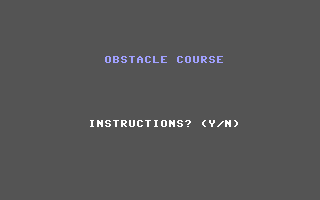 Obstacle Course v2
