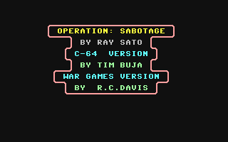 Operation Sabotage v1