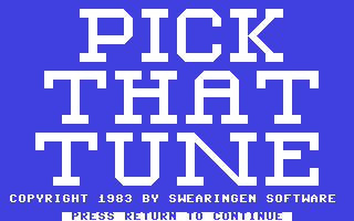 Pick That Tune