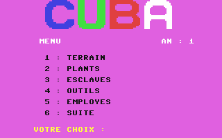Plantation de Cuba
