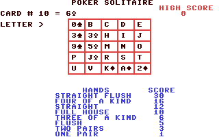 Poker Solitaire v1