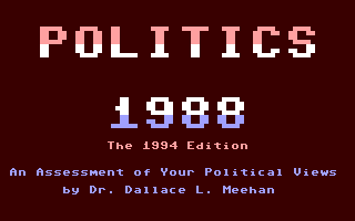 Politics988 - The994 Edition