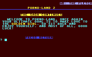Porno-Land II - The Saga Continues