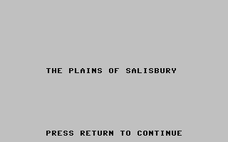 The Plains of Salisbury